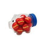 Galleta Waffer Con Crema Bañada Con Cobertura Sabor A Chocolate Envase Plastico Tipo Chanchito Huevitos  210G