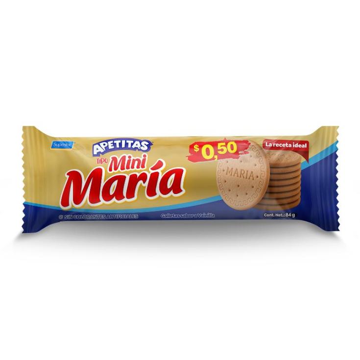 Tipo Maria Galleta Vainilla Taco Apetitas 84 Gr