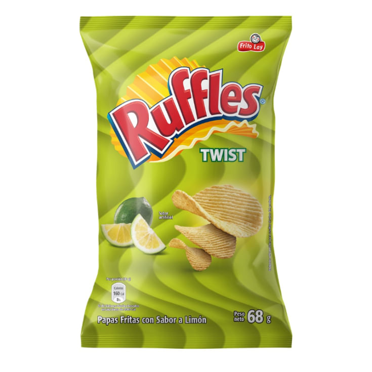 Twist Ruffles Limón 68 G