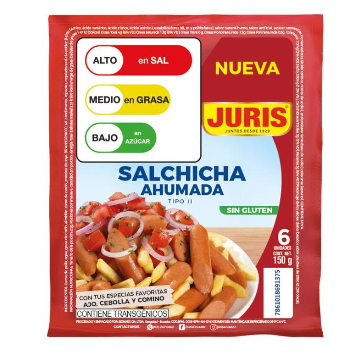 Juris Salchicha Ahumada Tipo Ii 150 Gr.