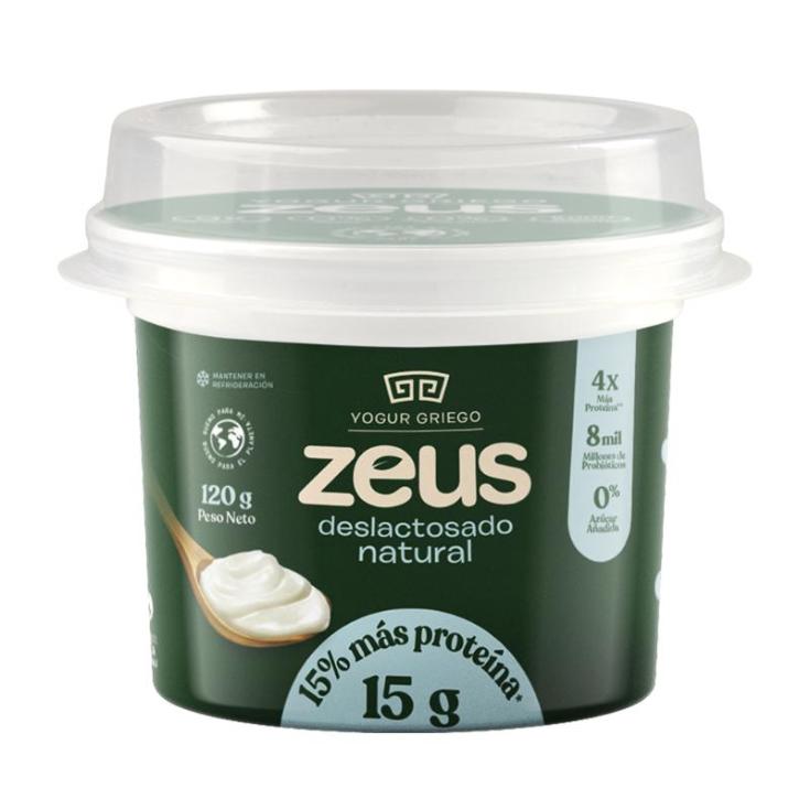 Yogurt Griego Zeus Deslactosado Natural 120 G