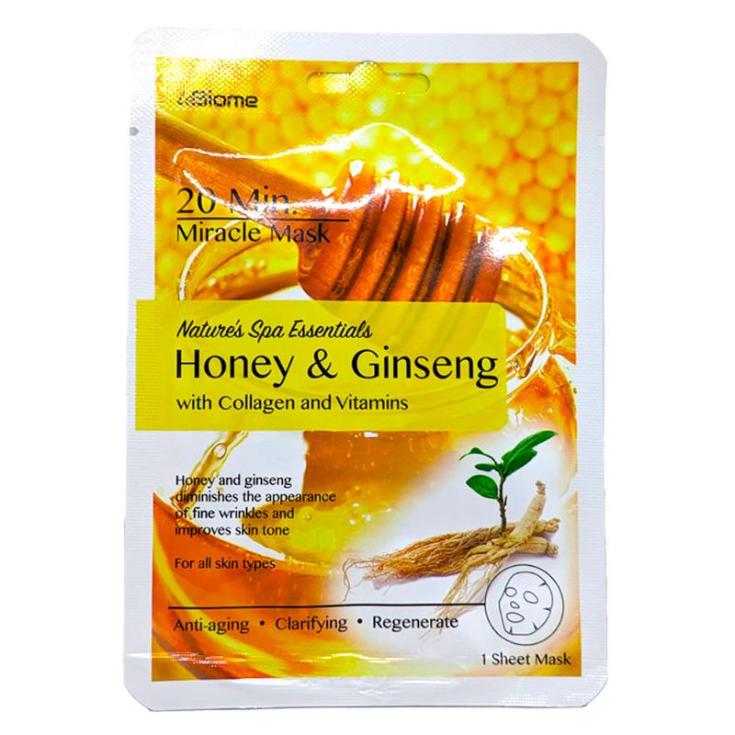 Biomiracle Mascarilla Facial Honey & Ginseg 20Min 1Un