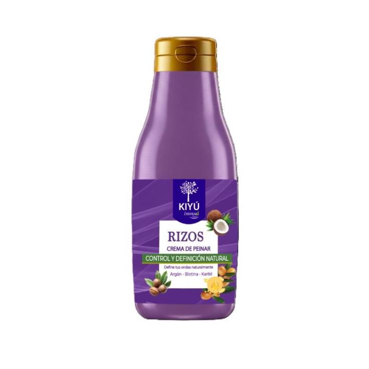 Crema De Peinar Rizos Control Y Definición Natutal Kiyu Intense Natural 380 Ml