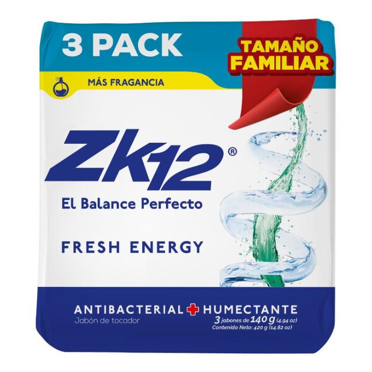 Jabon De Tocador Fresh Energy Pack 420 Gr.