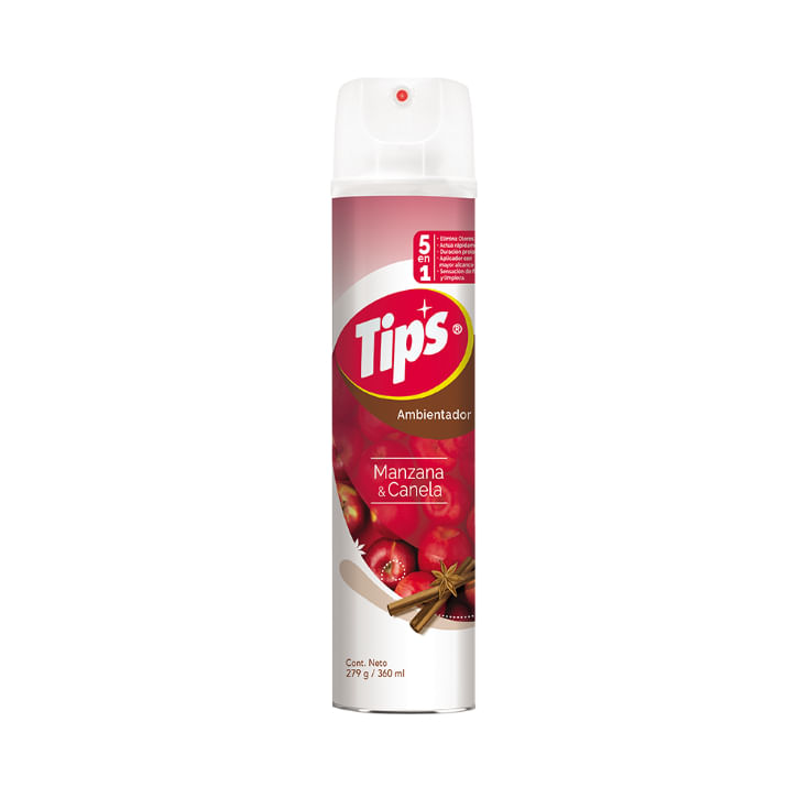 Tips Ambientalspray Manzana & Canela 360 Ml.
