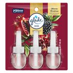 Aromatizante Glade Repuesto X 3 Aceites Naturales Moras Festivas  21 Ml C/U.