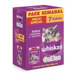 Whiskas Gatitos Alimento Humedo Multipack 85 Gr. X 7 Un.