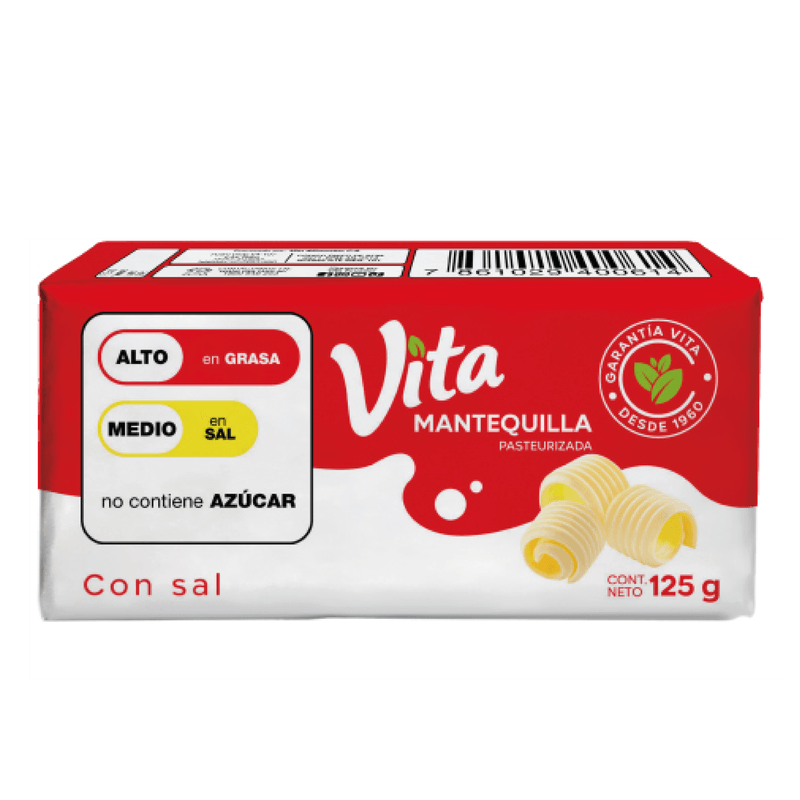 Vita Mantequilla Con Sal 125 Gr