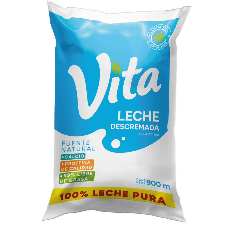 Leche Vita Descremada Funda 900 Ml