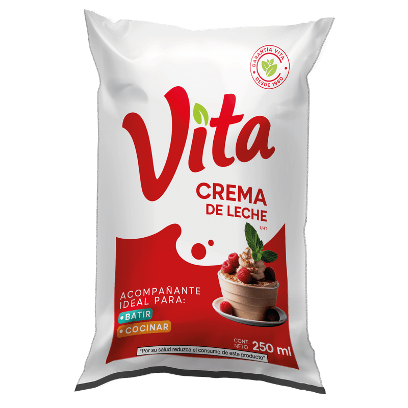 Vita Crema Uht Funda 250 Ml