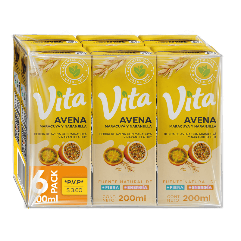 Pack Avena Con Frutas Pague Vita 5 Lleve 6