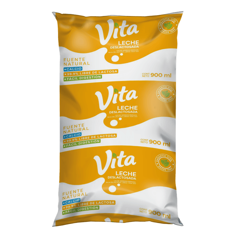Tetrafino Leche Deslactosada Vita 900 Ml