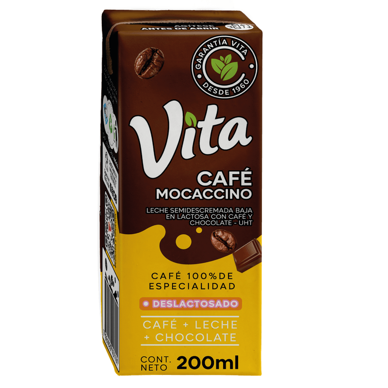 Carton Vita Cafe Mocaccino Deslactosado 200Ml