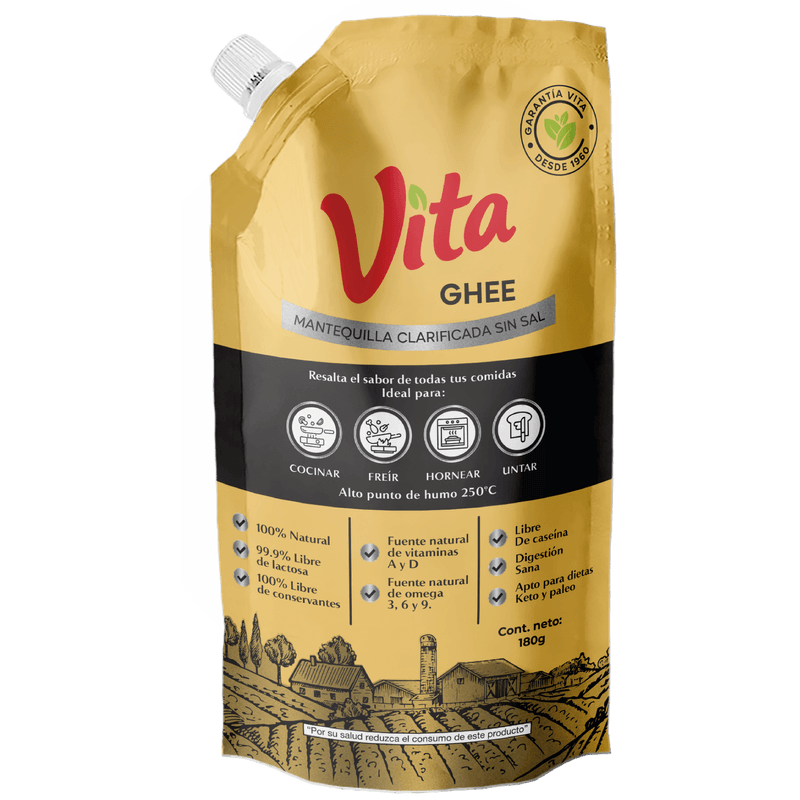 Vita Mantequilla Ghee Sin Sal 180 Gr.