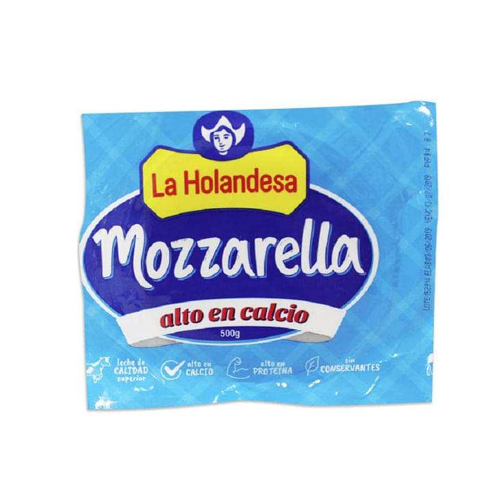 Queso Mozzarella La Holandesa 500 Gr.