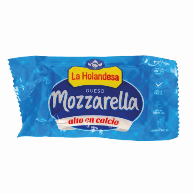 Queso Mozarella La Holandesa 200 Gr.