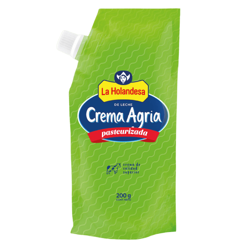 La Holandesa Crema Agria Pasteurizada 200 Gr