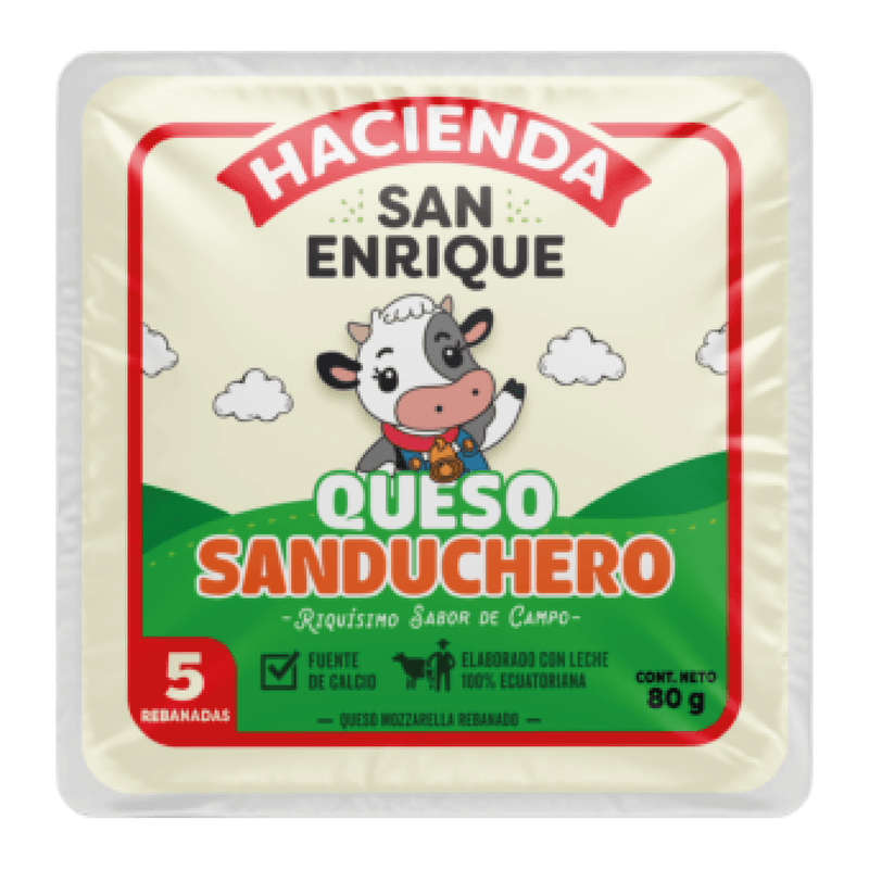Queso Sanduchero San Enrique 80 Gr