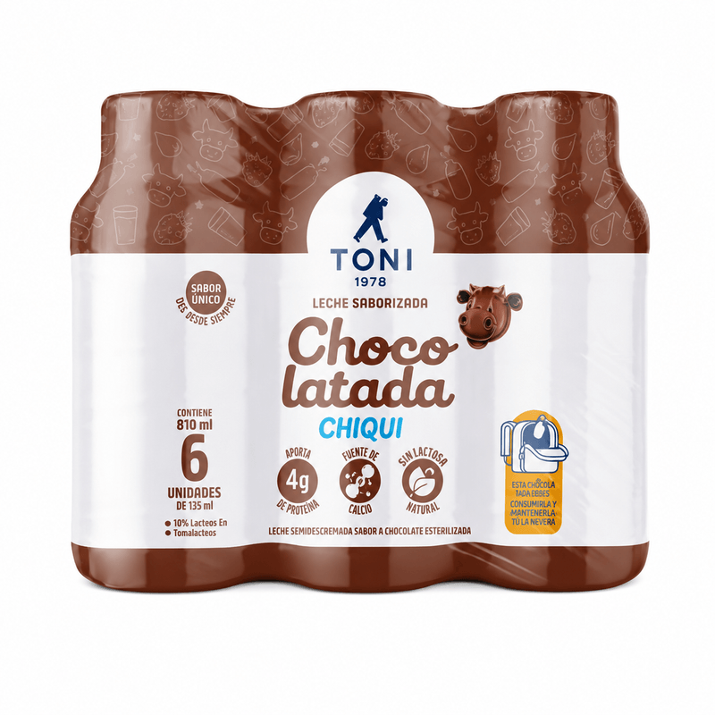 TONI Leche Chocolate 810ml (6 x 135ml)